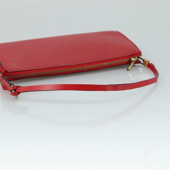 Louis Vuitton Pochette Accessoire Red Leather Clutch Bag (Pre-Owned) - Picture 5 of 16